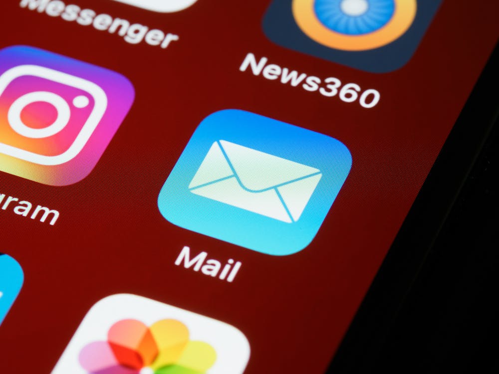Push notification icons on a smartphone display