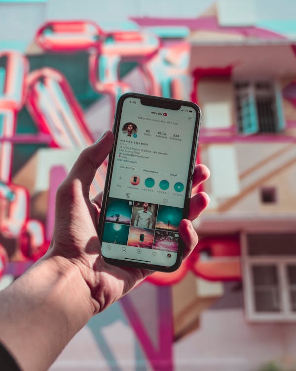 Social media app icons displayed on a smartphone screen
